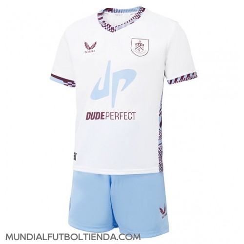 Camiseta Burnley Tercera Equipación Replica 2024-25 para niños mangas cortas (+ Pantalones cortos)